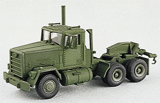 Trident Miniatures 90053 Military - US/NATO (Modern) - Heavy Trucks -- M915 3-Axle Wrecker with Towing Gear, HO Scale