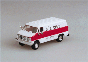 Trident Miniatures 90123 Chevrolet Delivery Vans -- U Drive Truck Rentals, HO Scale