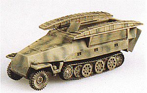 Trident Miniatures 90127 Military - Former German Army WWII - SdKfz 251 Series Half-Tracks -- 251/7 Armored Pioneer Carrier, HO Scale