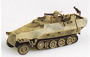 Trident Miniatures 90128 Military - Former German Army WWII - SdKfz 251 Series Half-Tracks -- 251/16 Armored Personnel Carrier with Flamethrowers, HO Scale
