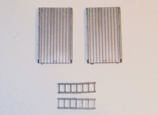 Trident Miniatures 96036 Vehicle Accessories -- Truck Roof Racks & Ladders, HO Scale