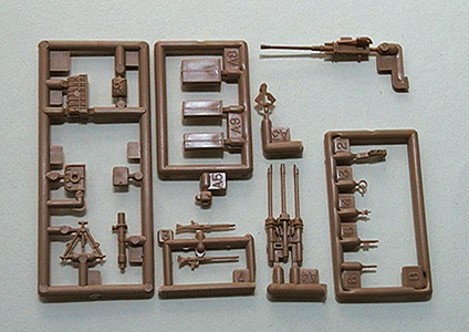 Trident Miniatures 96040 Military Accessories -- Weapons Set, HO Scale