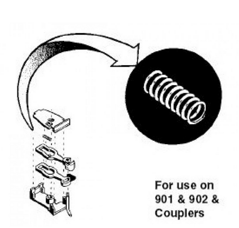 Micro Trains Line 489-210006 Z-2 Springs -- Coiled Centering Springs for #901 and #902 Couplers pkg(12), Z Scale