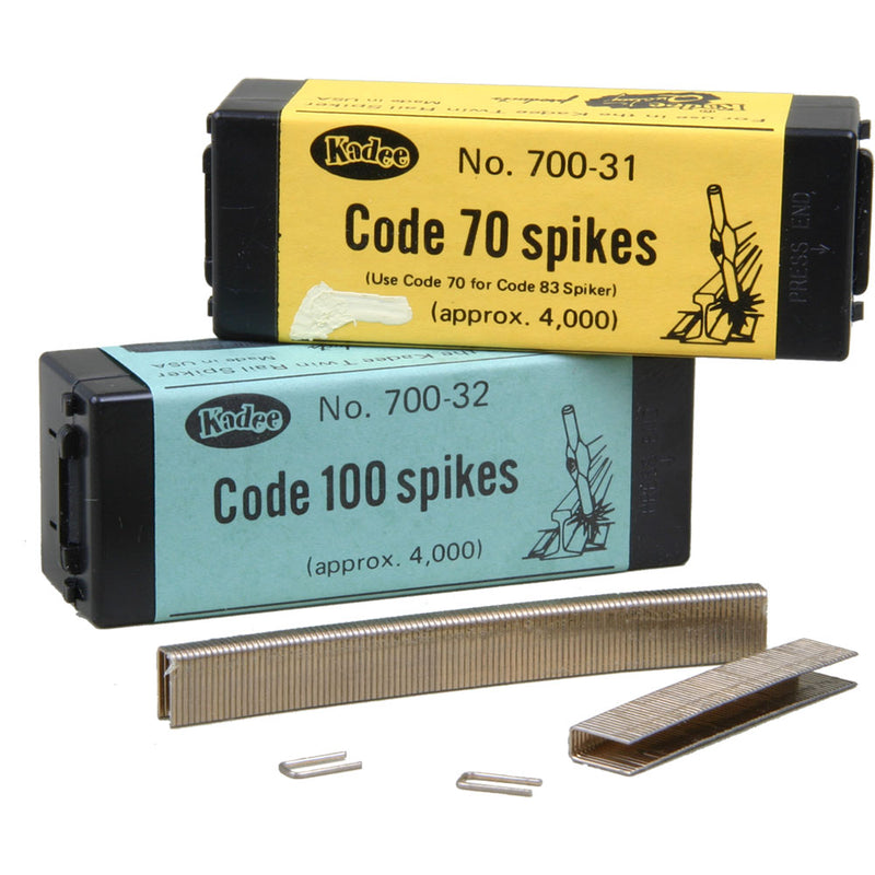 Kadee 70032 Code 100 Track Spikes - Use Twin Rail Spiker, HO Scale