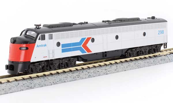 PREORDER Kato 1765346S N EMD E8A w/Single Headlight & Passenger Pilot - Sound and DCC -- Amtrak