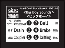 PREORDER Kato 222215 A Soundbox Sound Card -- Union Pacific Big Boy (Fits Soundbox