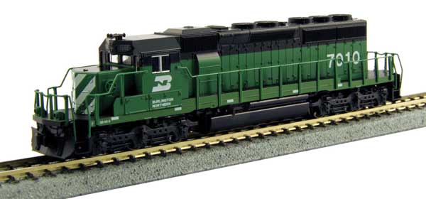 PREORDER Kato 1764822 N EMD SD40-2 Early Production - Standard DC -- Burlington Northern