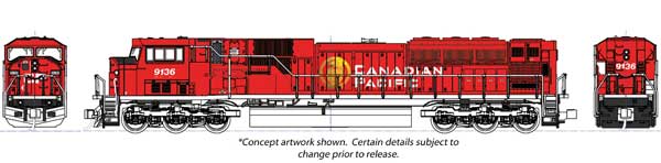 PREORDER Kato 1765627 N EMD SD90/43MAC - Standard DC -- Canadian Pacific