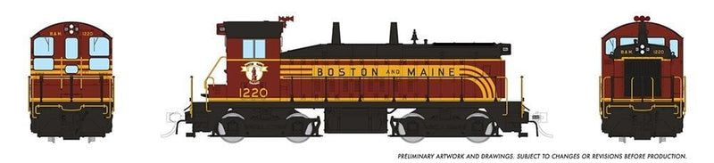 PREORDER Rapido 027066 HO EMD SW9 - Standard DC -- Boston & Maine