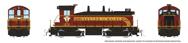 PREORDER Rapido 027069 HO EMD SW9 - Standard DC -- Boston & Maine