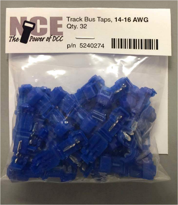 NCE 274 14-16 AWG TRACK BUS TAPS Blu 32