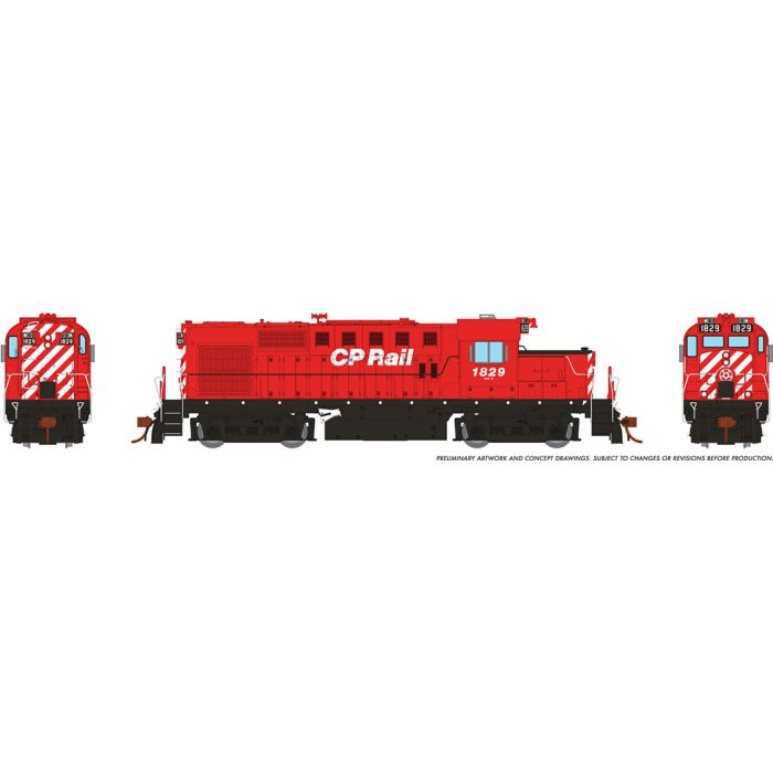 Rapido 32569 HO RS-18u (DC/DCC/Sound): CP Rail (No Multimark)