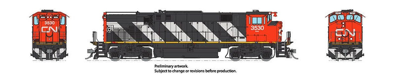 Rapido 033012 HO M420 (DC/Silent): CN - Stripes Scheme (MR-20b):