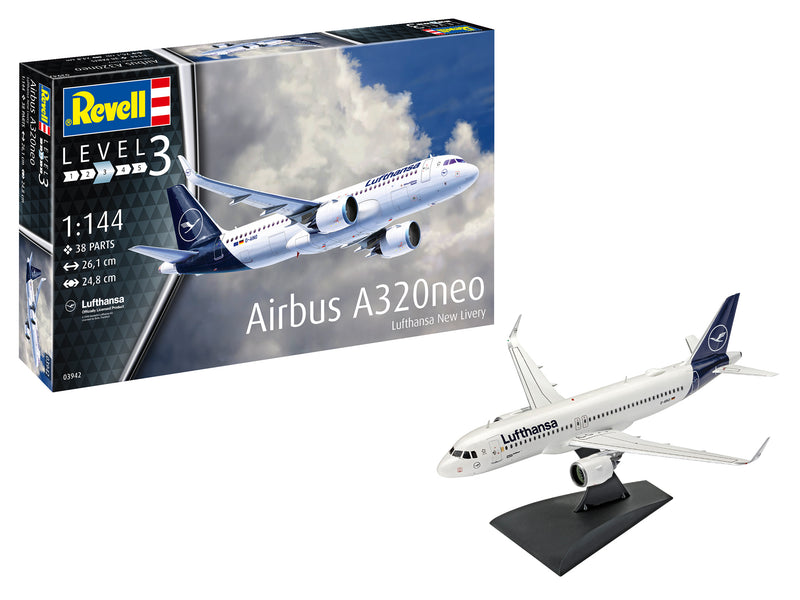 Revell Monogram Germany 03942 Airbus A320 Neo Lufthansa "New Livery" 1:144