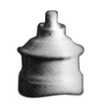 Detail Associates 8004 Domes -- Steam, Fluted pkg(2), N Scale