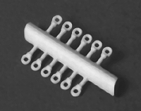 Detail Associates 1101 Lift Rings -- Plastic - 3-1/2"  8.9cm pkg(18), HO Scale