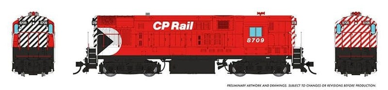 PREORDER Rapido 044539 HO FM H16-44 - Sound and DCC -- Canadian Pacific 8712 (Action Red, black, white, Multimark Logo)