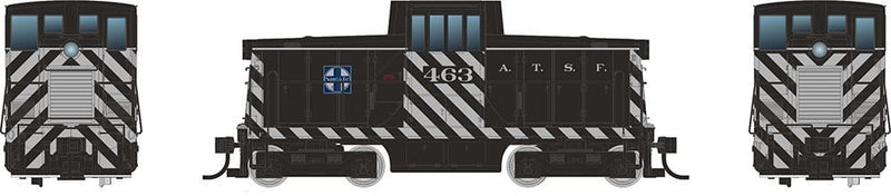 Rapido 048001 HO GE 44 Tonner (DC/Silent): Sante Fe - Zebra Stripe: