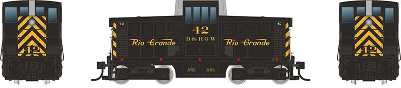 PREORDER Rapido 048011 HO GE 44 Tonner (DC/Silent): Rio Grande - Black & Yellow: