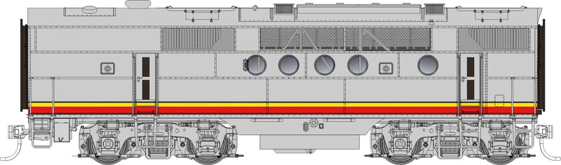 PREORDER Rapido 053004 HO EMD FT-B - Standard DC -- Santa Fe, No Number (Warbonnet, silver, red, black, yellow)