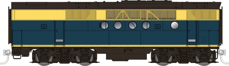 PREORDER Rapido 053008 HO EMD FT-B - Standard DC -- Santa Fe, No Number (Freight, blue, yellow)