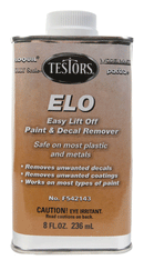 Testors F542143 Model Master(R) - Paint & Decal Remover - Easy Lift Off (E.L.O.) - Clear, 8oz 237ml