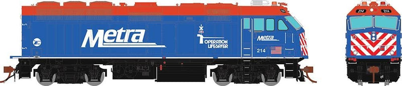 PREORDER Rapido 83205 HO F40PHM-2 (DC/Silent): Metra - Blue Scheme / OL: