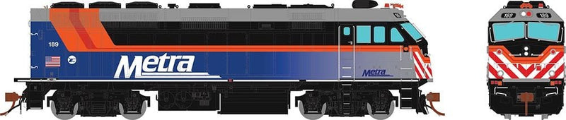 PREORDER Rapido 83206 HO F40PHM-2 (DC/Silent): Metra - Fade Scheme: