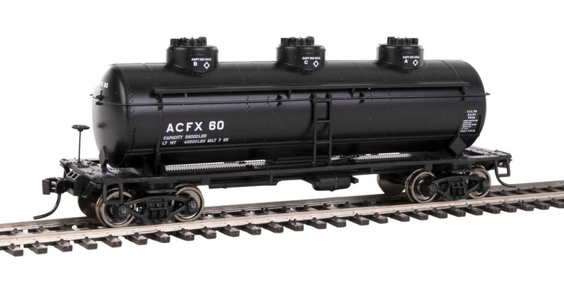 WalthersMainline 910-1126  36' 3-Dome Tank Car - Ready to Run -- ACFX