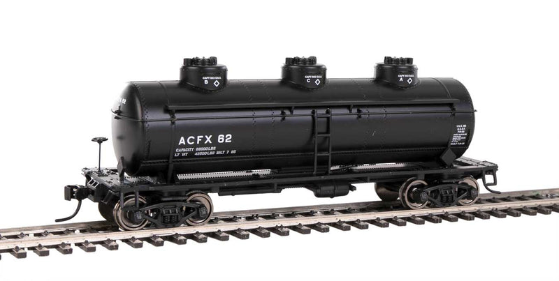 WalthersMainline 910-1127  36' 3-Dome Tank Car - Ready to Run -- ACFX