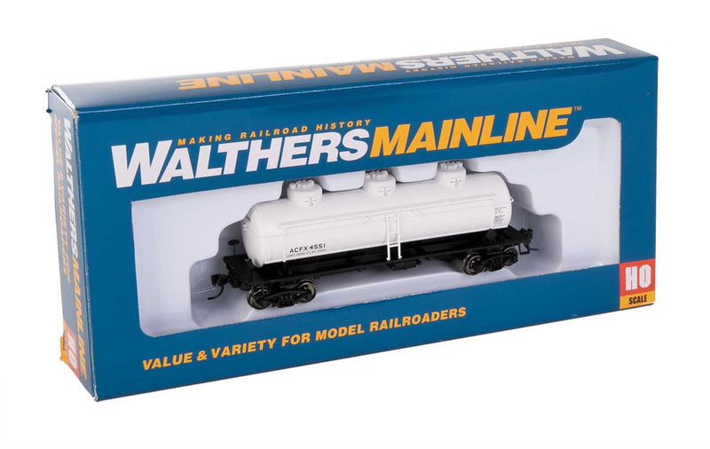 WalthersMainline 910-1130 36' 3-Dome Tank Car - Ready to Run -- ACFX