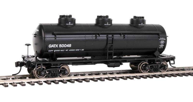 WalthersMainline 910-1131 36' 3-Dome Tank Car - Ready to Run -- GATX