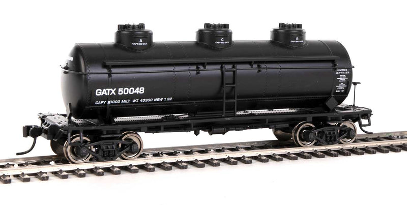 WalthersMainline 910-1131 36' 3-Dome Tank Car - Ready to Run -- GATX