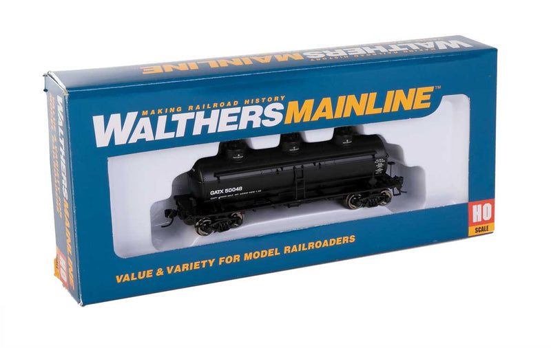 WalthersMainline 910-1131 36' 3-Dome Tank Car - Ready to Run -- GATX