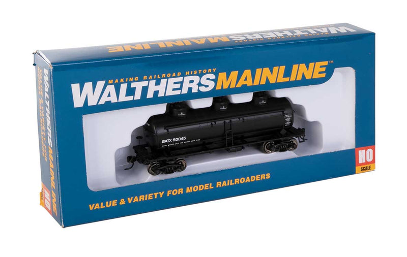 WalthersMainline 910-1132 36' 3-Dome Tank Car - Ready to Run -- GATX