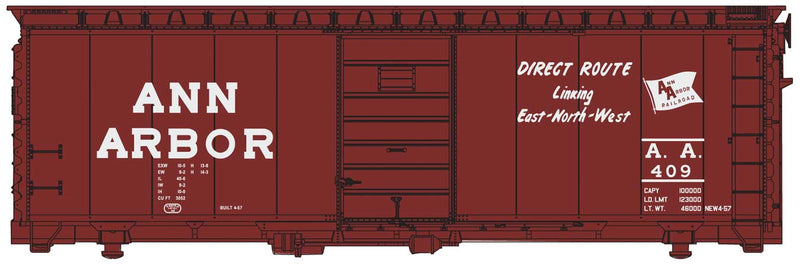 Walthers Mainline 910-1420 40' PS-1 Boxcar - Ready to Run -- Ann Arbor