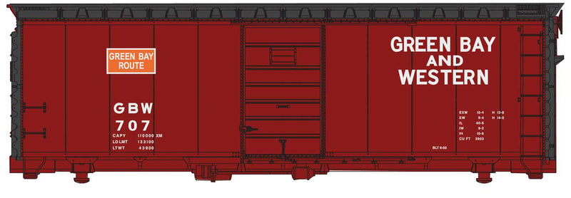 Walthers Mainline 910-1425 40' PS-1 Boxcar - Ready to Run -- Green Bay & Western