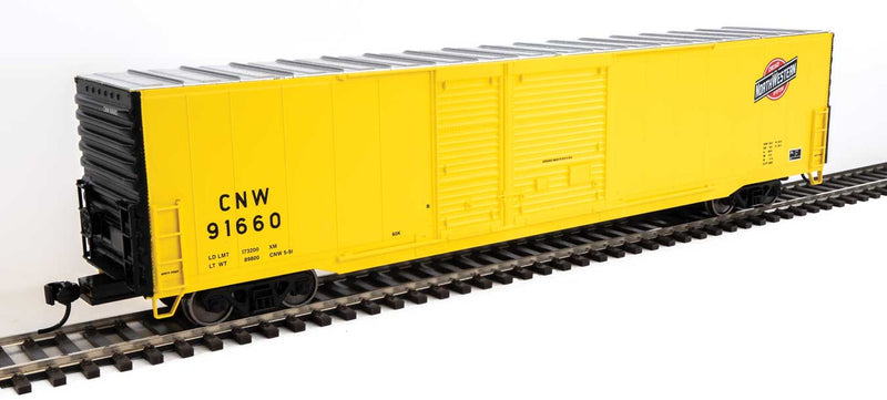 WalthersMainline 910-3226 60' Pullman-Standard Auto Parts Boxcar (10' and 6' doors) - Ready to Run -- Chicago & North Western(TM)