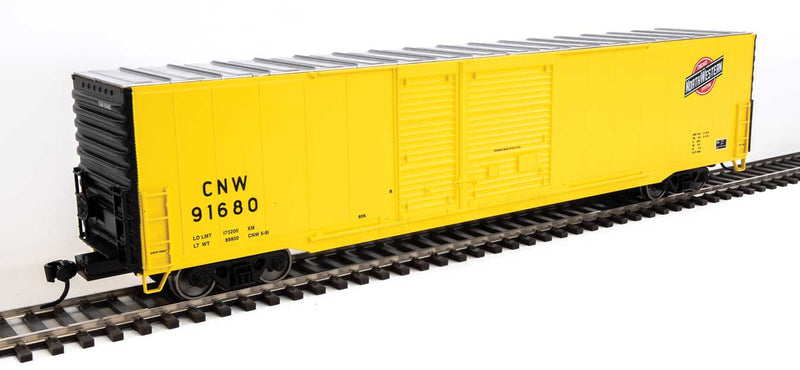 WalthersMainline 910-3227 60' Pullman-Standard Auto Parts Boxcar (10' and 6' doors) - Ready to Run -- Chicago & North Western(TM)