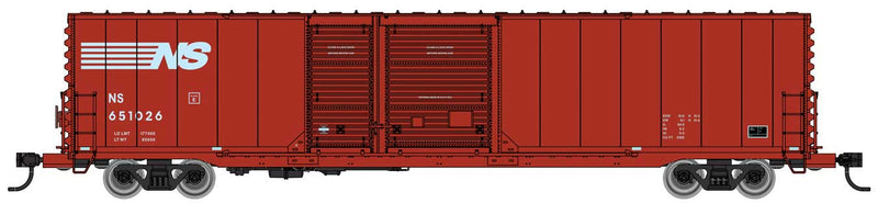 WalthersMainline 910-3234 60' Pullman-Standard Auto Parts Boxcar (10' and 6' doors) - Ready to Run -- Norfolk Southern