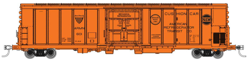 WalthersMainline 910-3972 57' Mechanical Reefer - Ready to Run -- American Refrigerator Transit(TM) ARMN