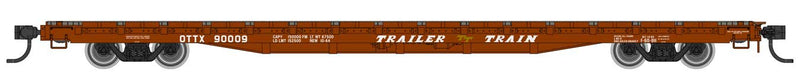 WalthersMainline 910-5344 60' Pullman-Standard Flatcar - Ready to Run -- Trailer-Train OTTX