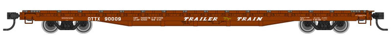 WalthersMainline 910-5343 60' Pullman-Standard Flatcar - Ready to Run -- Trailer-Train OTTX