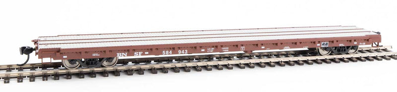 WalthersMainline 910-5361 60' Pullman-Standard Flatcar - Ready to Run -- BNSF Railway