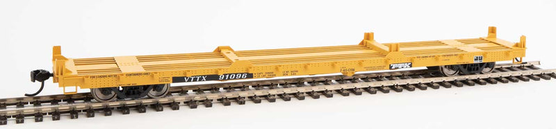 WalthersMainline 910-5379 60' Pullman-Standard Flatcar - Ready to Run -- TTX VTTX