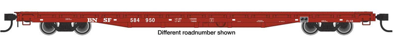 WalthersMainline 910-5392 60' Pullman-Standard Flatcar - Ready to Run -- BNSF