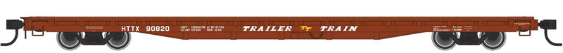 WalthersMainline 910-5399 60' Pullman-Standard Flatcar - Ready to Run -- Trailer-Train HTTX