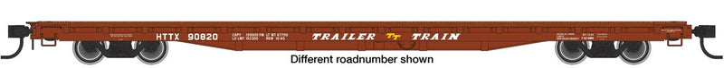 WalthersMainline 910-5400 60' Pullman-Standard Flatcar - Ready to Run -- Trailer-Train HTTX