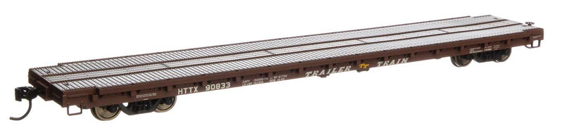 WalthersMainline 910-5400 60' Pullman-Standard Flatcar - Ready to Run -- Trailer-Train HTTX