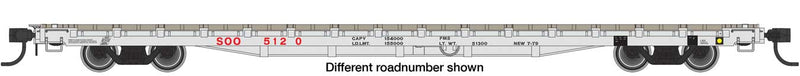 WalthersMainline 910-5408 60' Pullman-Standard Flatcar - Ready to Run -- Soo Line